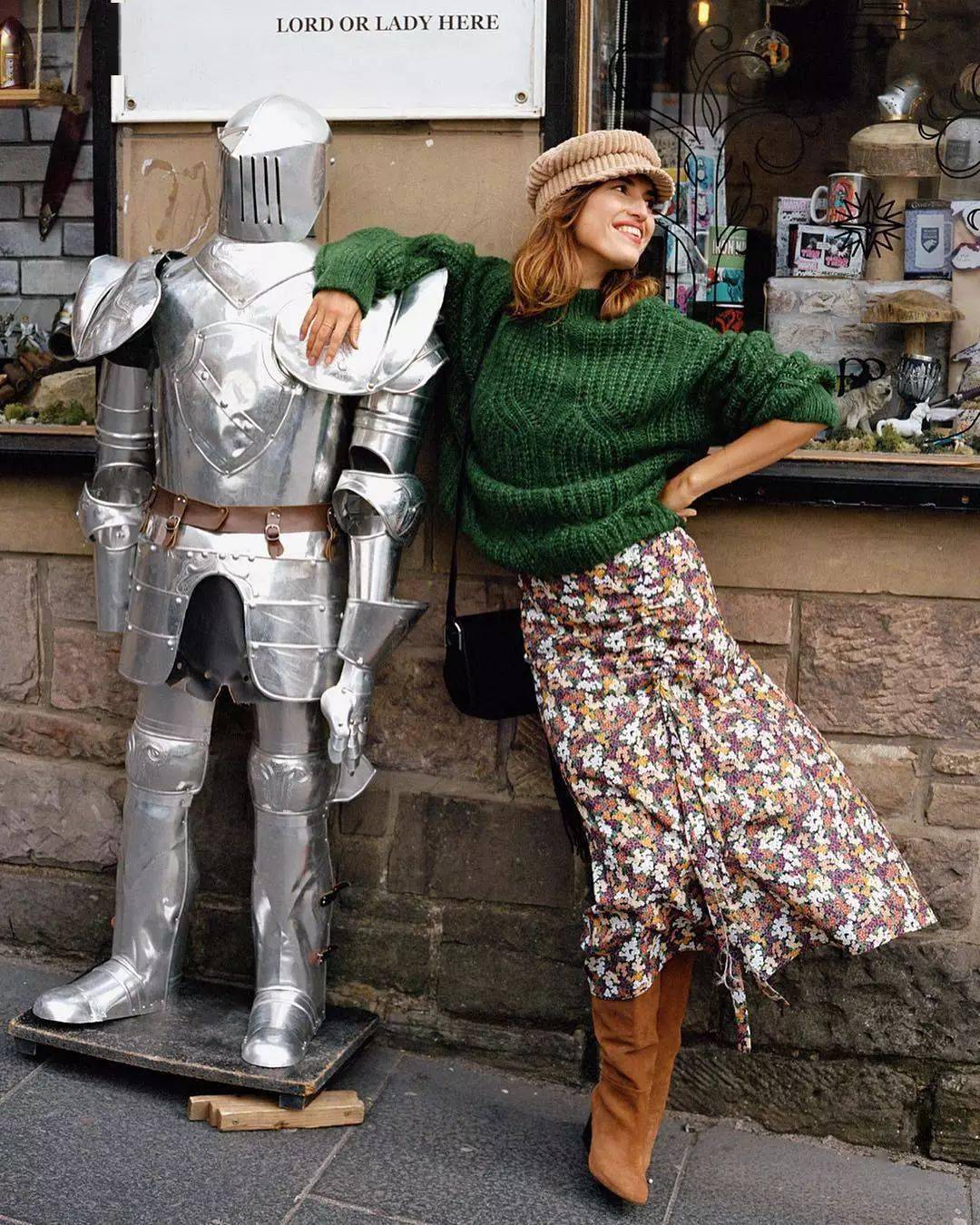 -End- 毛衣+裙子，最气质打开方式，时髦炸了！