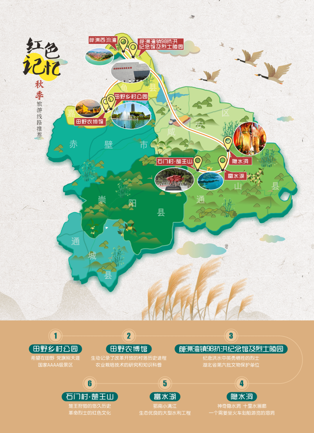 向快乐出发12条咸宁旅游线路等你来玩