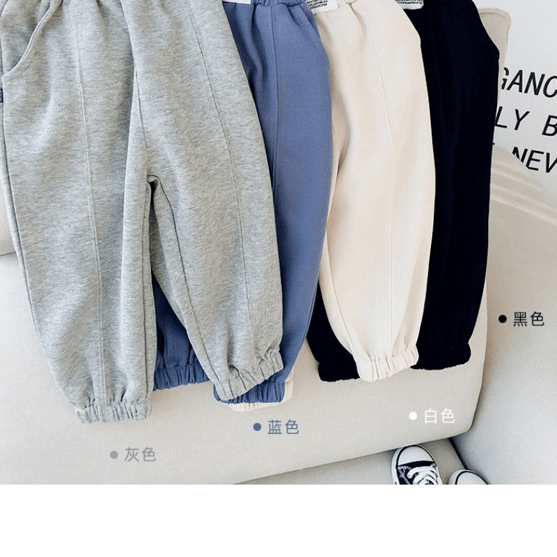 男女 29.9元！抢购春秋款男女宝时尚百搭棉质运动休闲裤