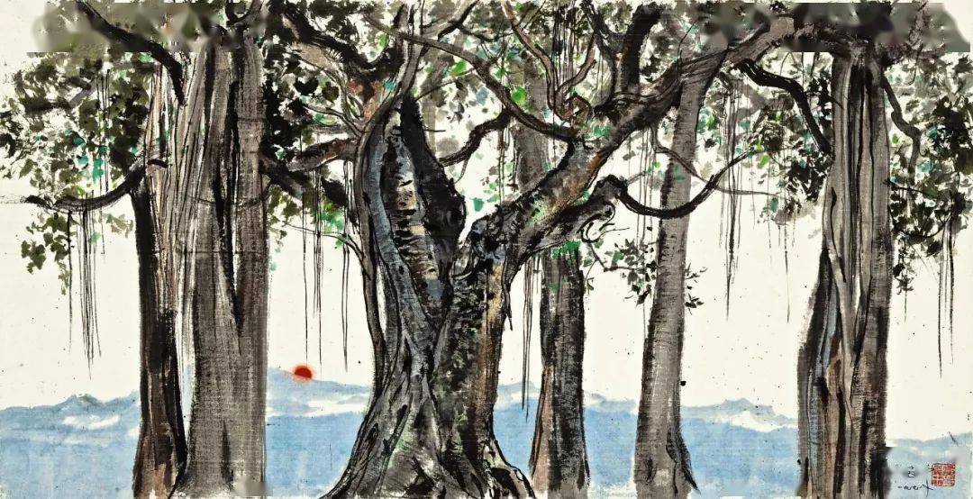 千姿百态大师吴冠中笔下的树太美了