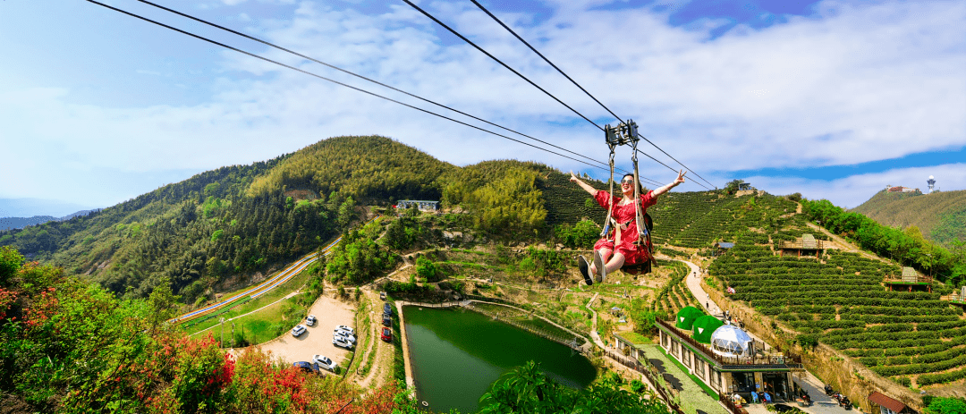 实现旅游总收入约550万元更是人气爆棚~滑翔伞基地,欢乐谷,星空茶园等
