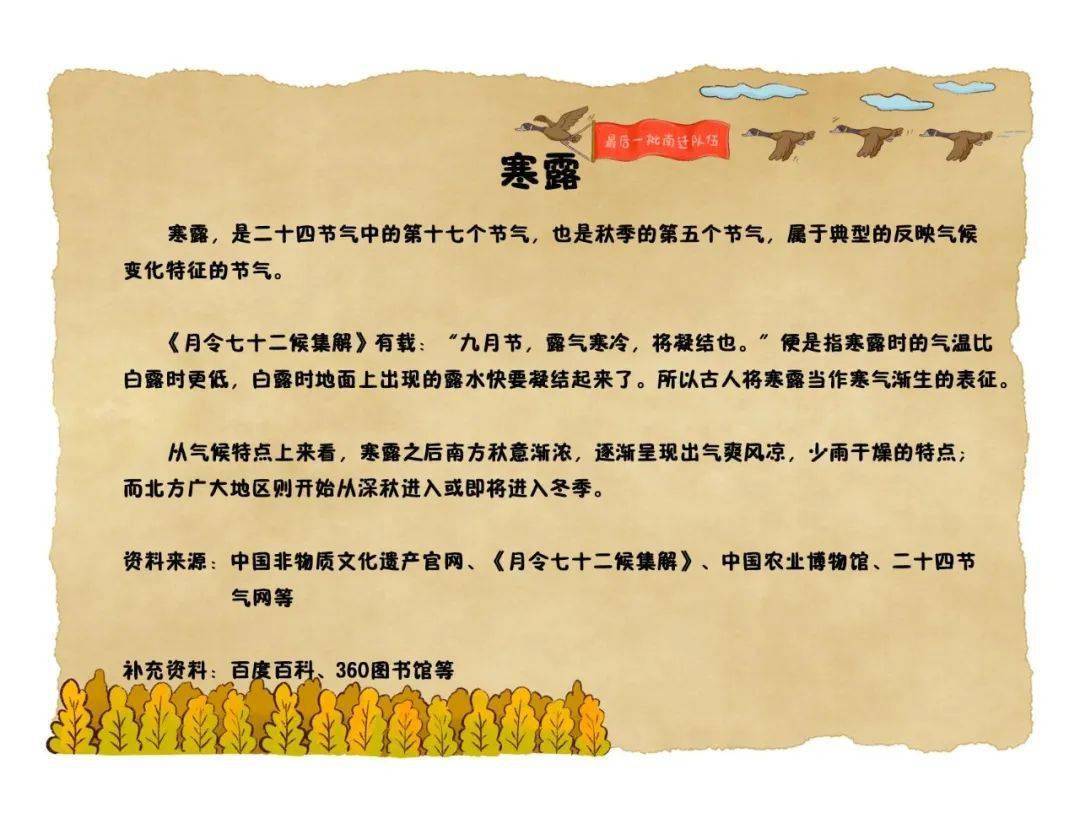 二十四节气之寒露