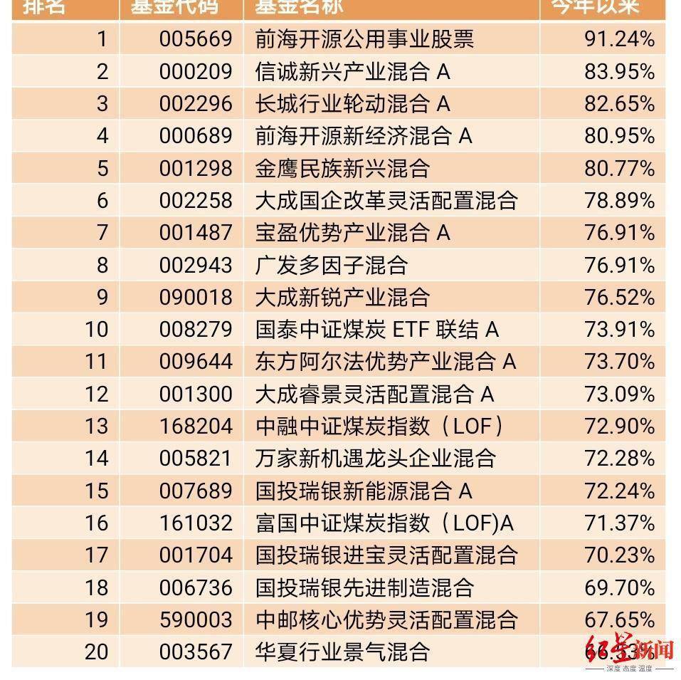 基金前十名排行榜_​储能概念基金排名前十(强烈建议收藏)