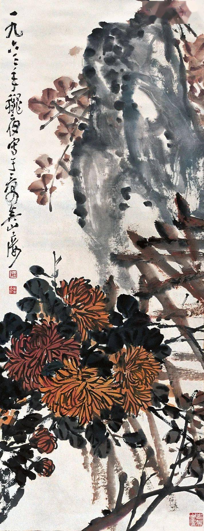 吴茀之写意花鸟画高清五十幅欣赏