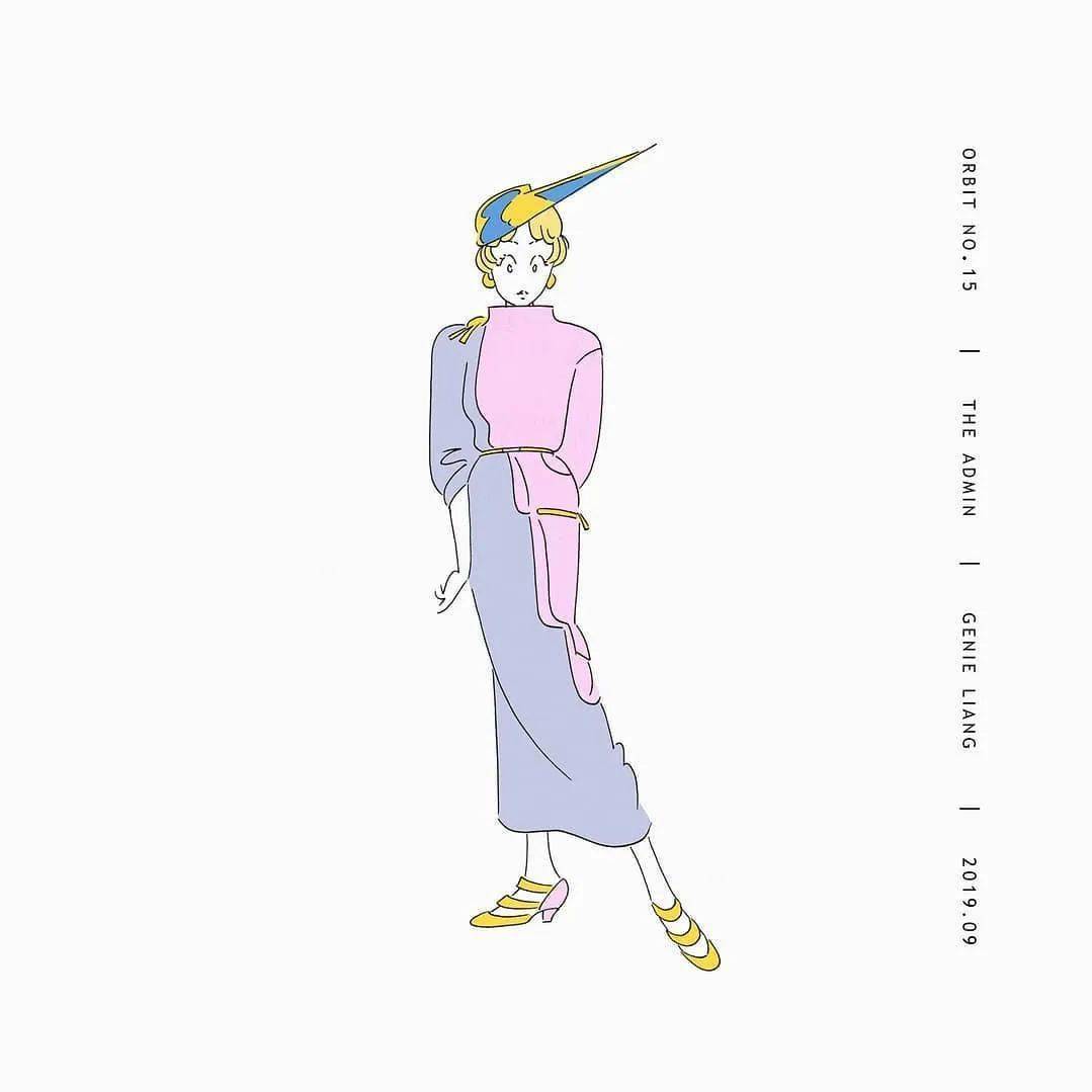 Genie 插画 | 未来主义也能唯美？空灵少女的梦幻世界