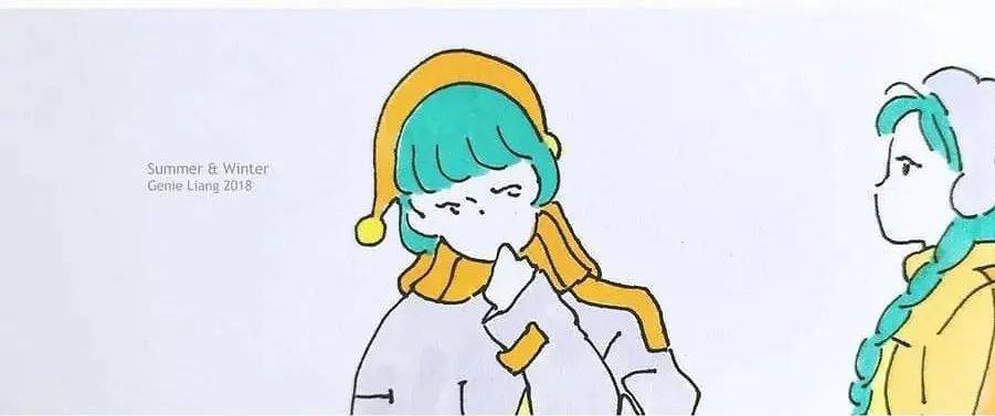 Genie 插画 | 未来主义也能唯美？空灵少女的梦幻世界