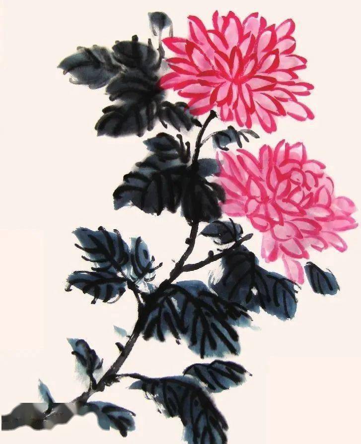 写意菊花的五种用色方法一学就会