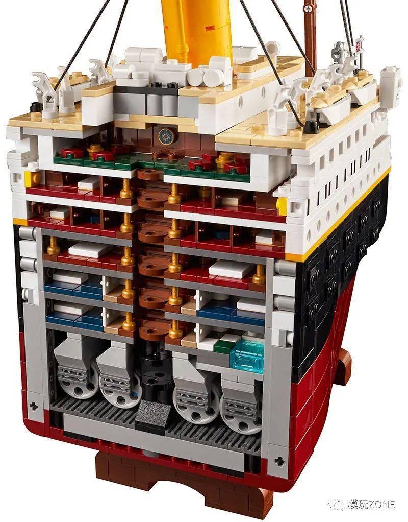 积木零件数量惊人lego新品titanic泰坦尼克号官图