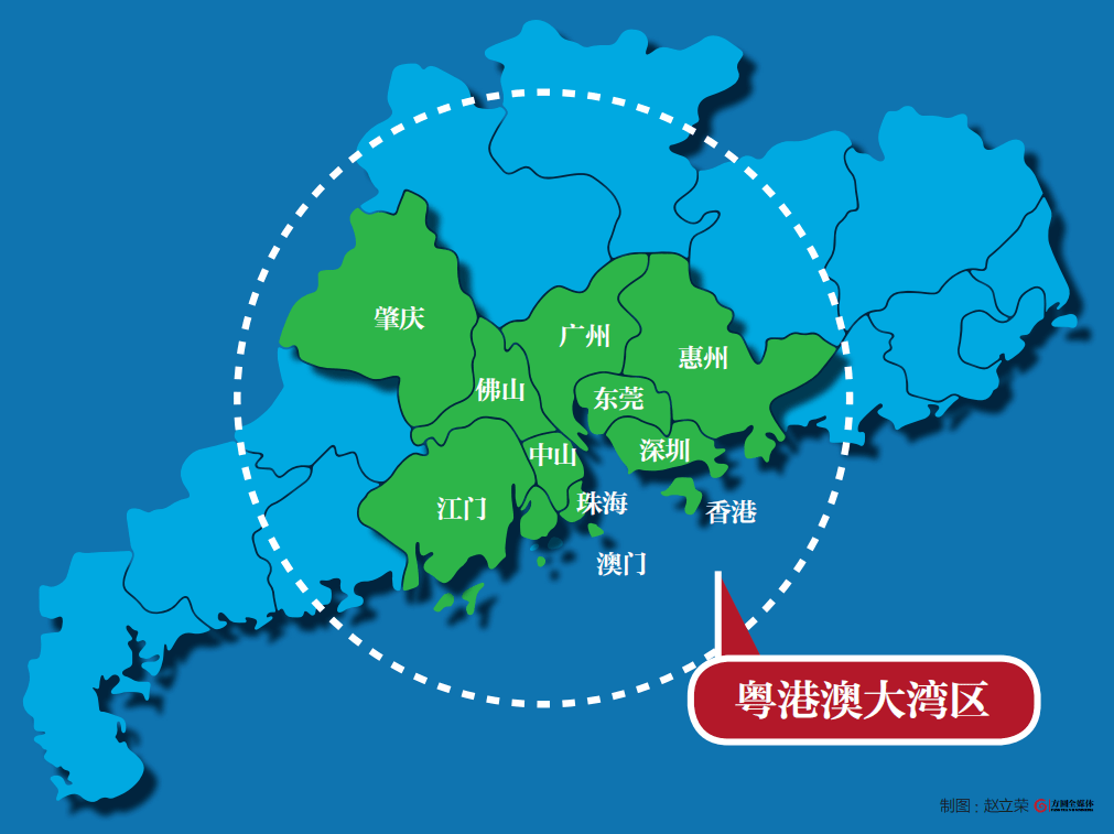 大湾区九个城市地图图片