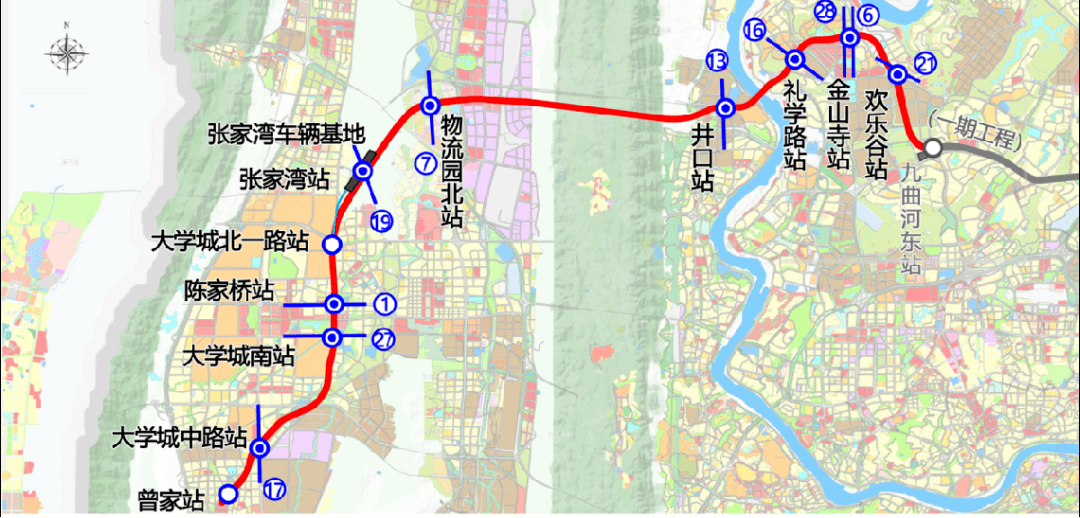 重庆轨道15号线二期开建沿途设11车站