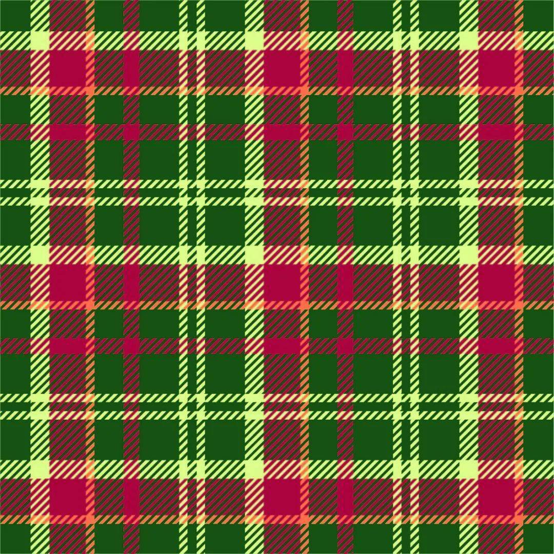 06 氛围感格纹 红绿色系的经典格纹是圣诞节的标志性元素,也是大牌