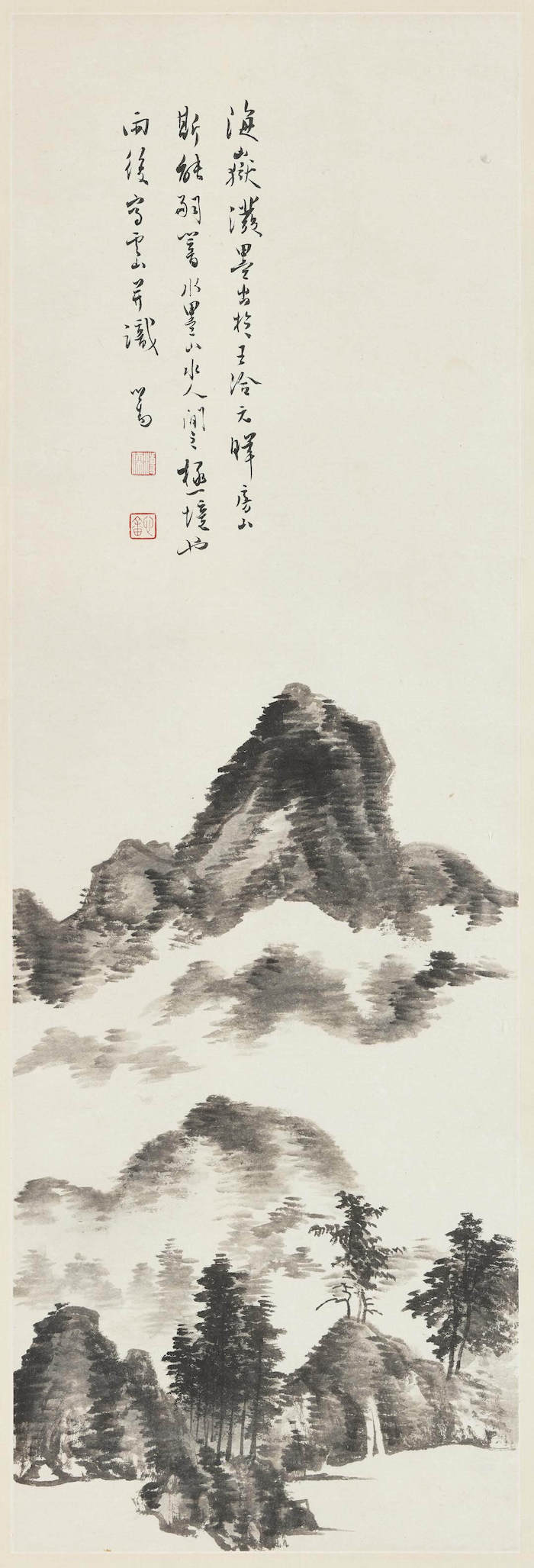 掛け軸 西山逸士(溥儒) 看台北故宫所藏“西山逸墨”,近百件溥心畲画作展出_溥儒