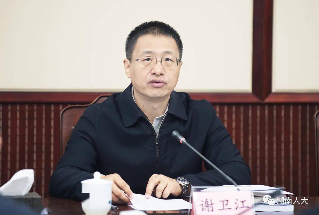省人民政府副省长谢卫江代表省人民政府作表态发言
