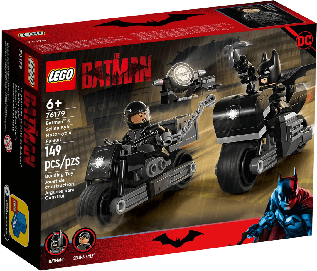 摩托车追逐战出货日期:2021年11月蝙蝠侠 – 蝙蝠战车产品名:乐高