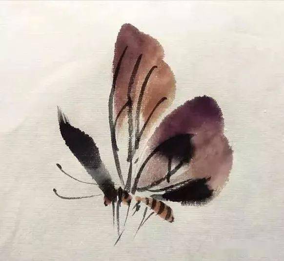 几种写意蝴蝶的画法,学会了拿去补景是一绝