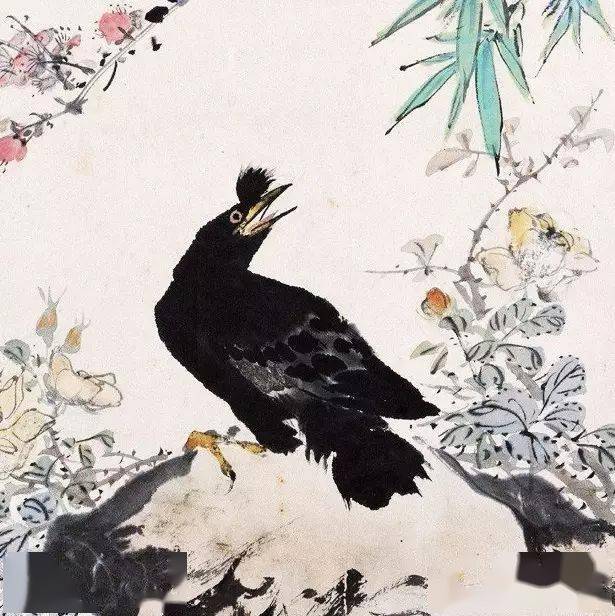 王雪涛花鸟画中的漂亮小鸟 真是传神佳作