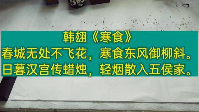 春城無處不飛花韓翃寒食草書書法作品欣賞請高手點評