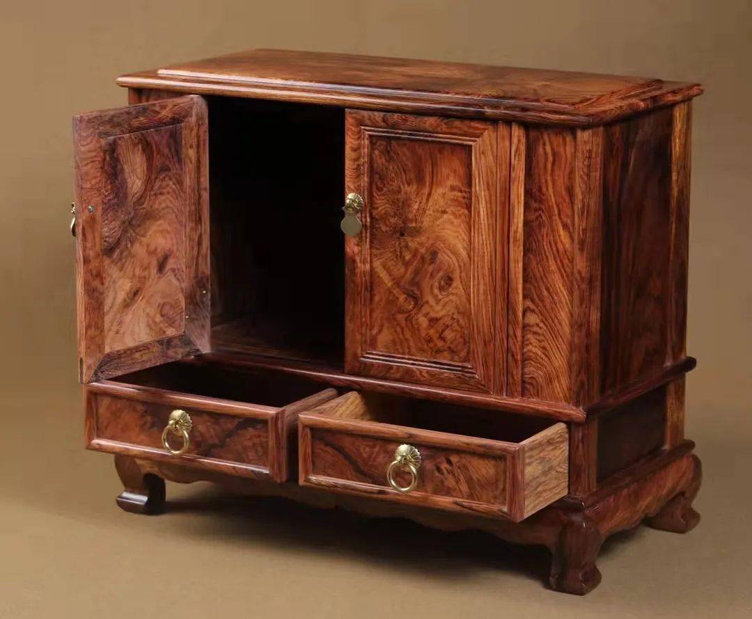 海南黄花梨油梨老料【小圆角柜】