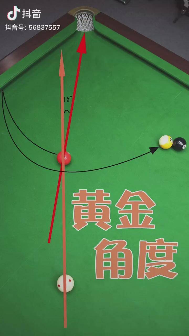 台球勾球计算角度图解图片
