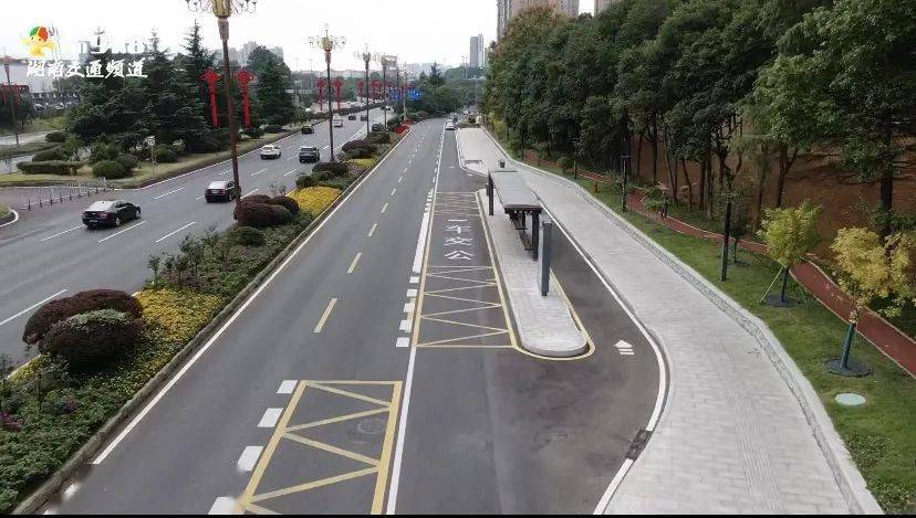 航拍全新三一大道岳麓大道的日与夜