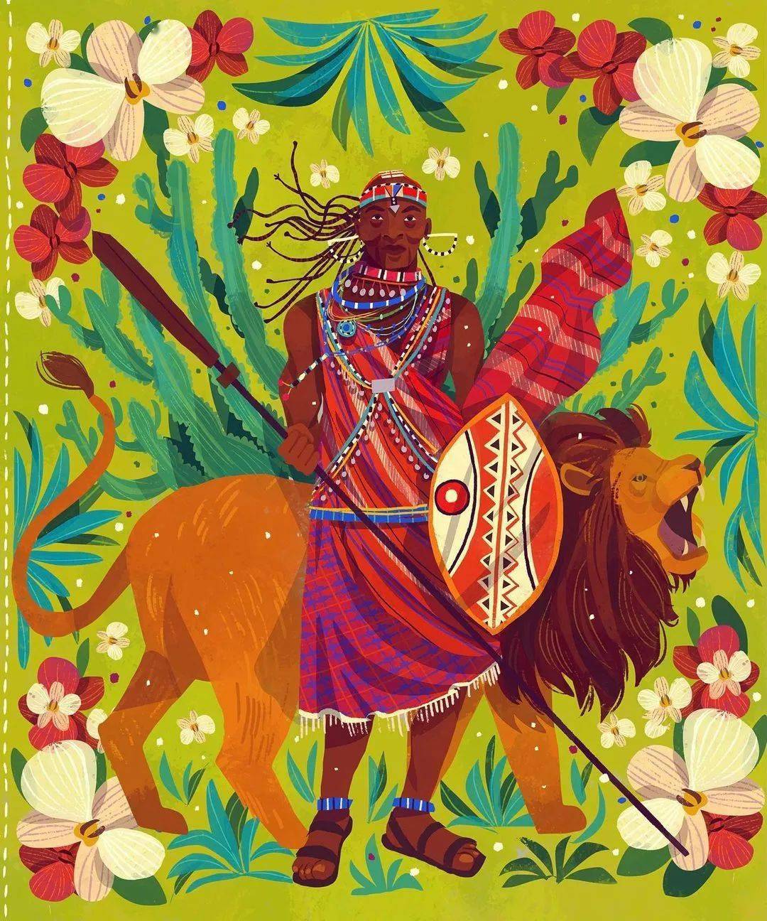 荞头插画分享第308期印度插画师chaayaprabhat