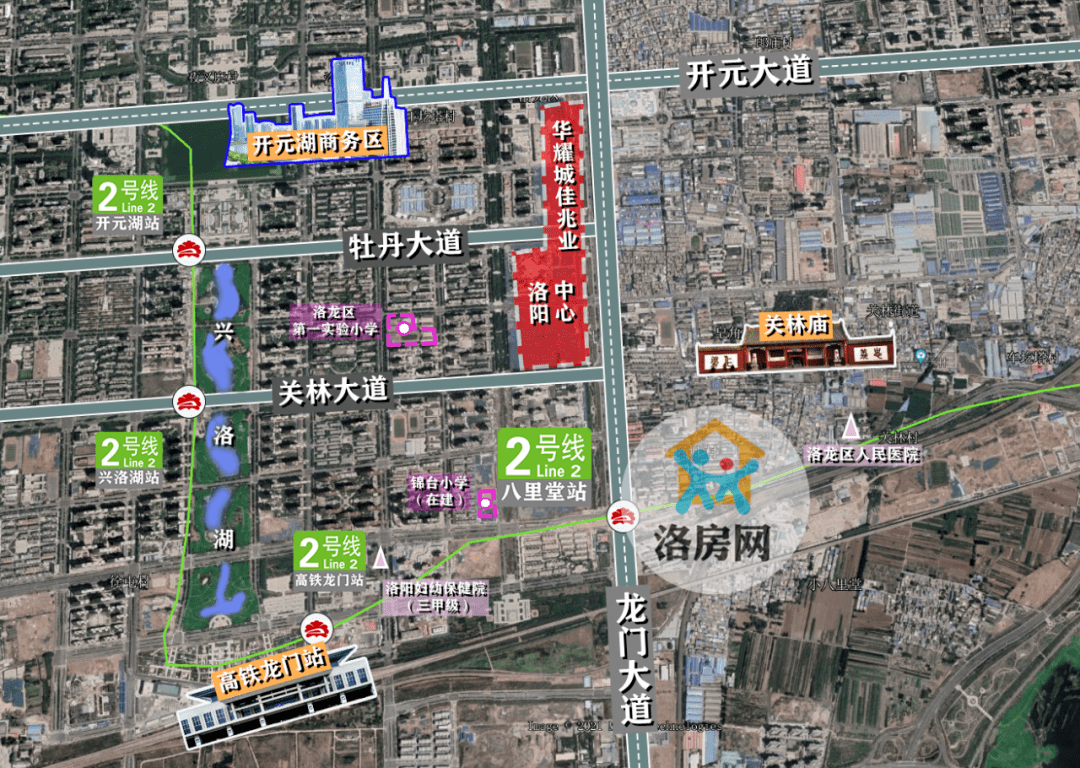 华耀城·佳兆业洛阳中心项目位于洛龙区核芯居住区,依靠着洛龙西区