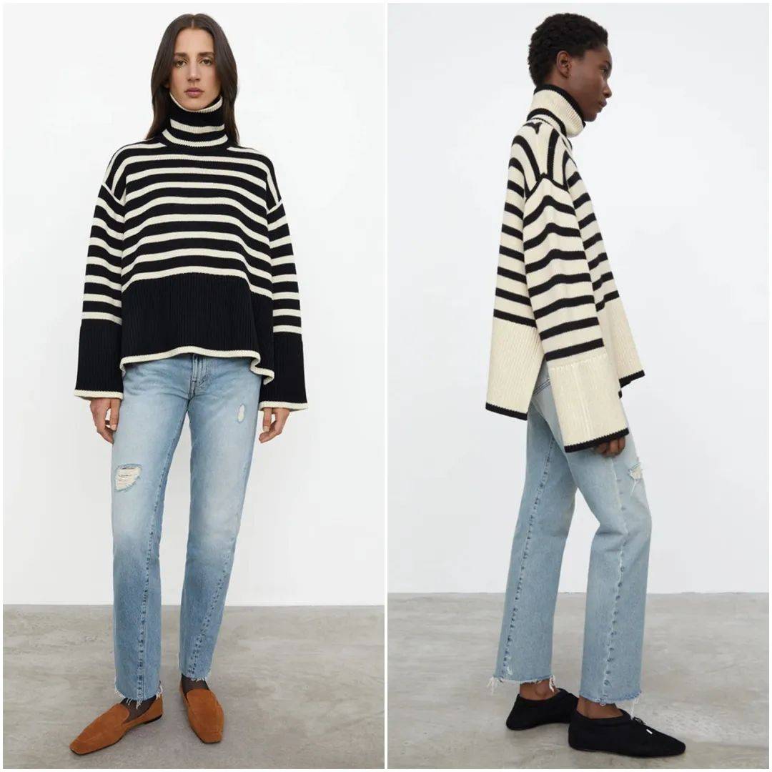 条纹 秋冬必买的毛衣，今年推荐这件！