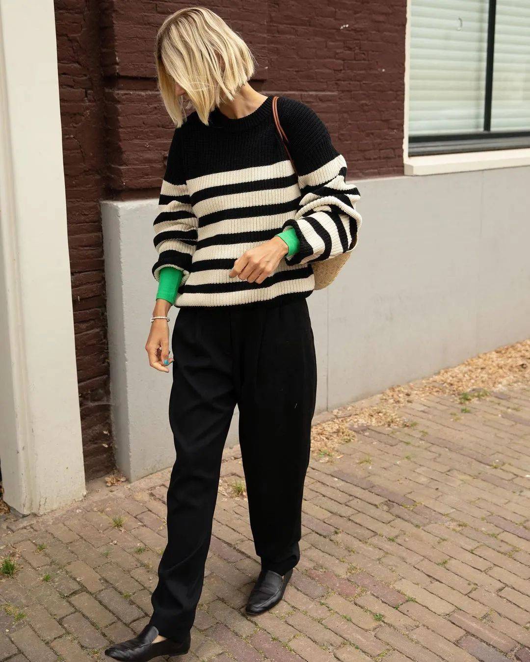 条纹 秋冬必买的毛衣，今年推荐这件！