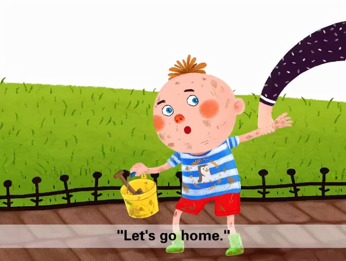 看看你自己,杰克!i take a shower.我洗个澡mom washes my clothes.