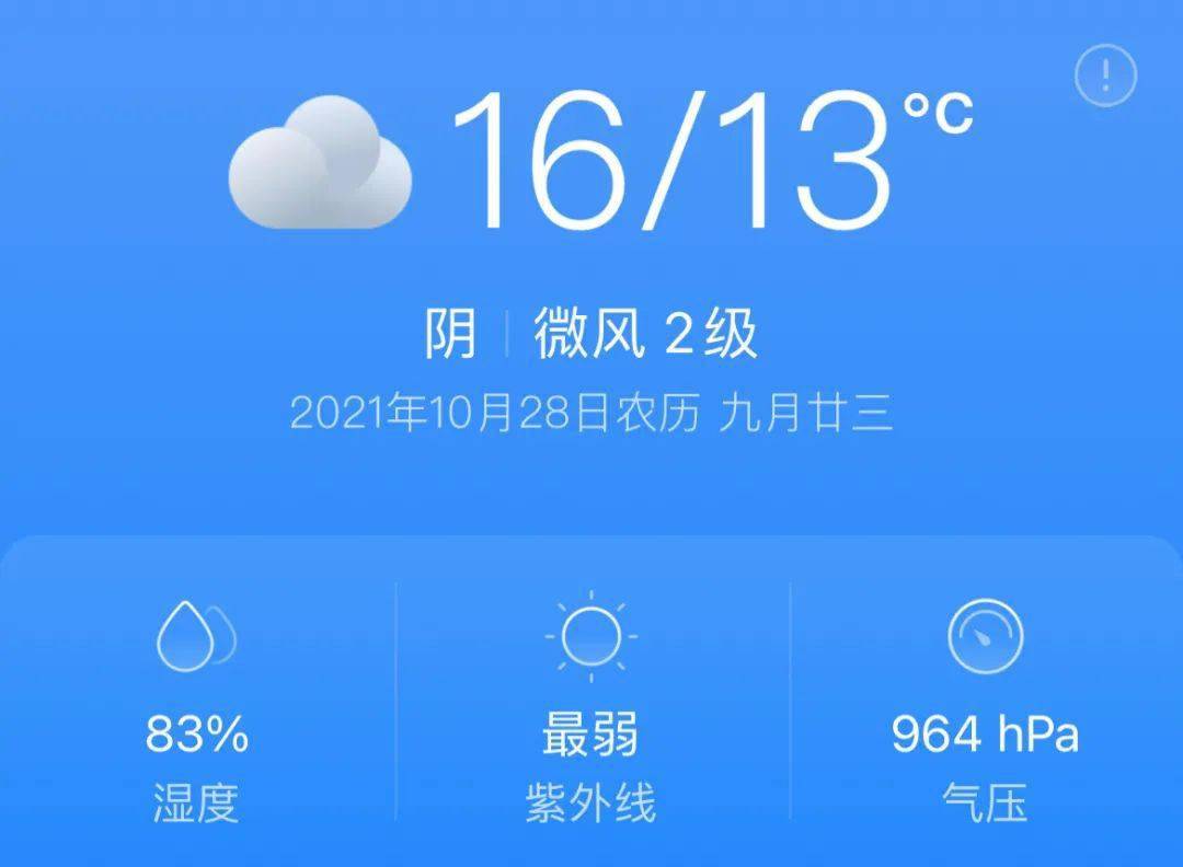 新都天气 10月28日 星期四 许思思