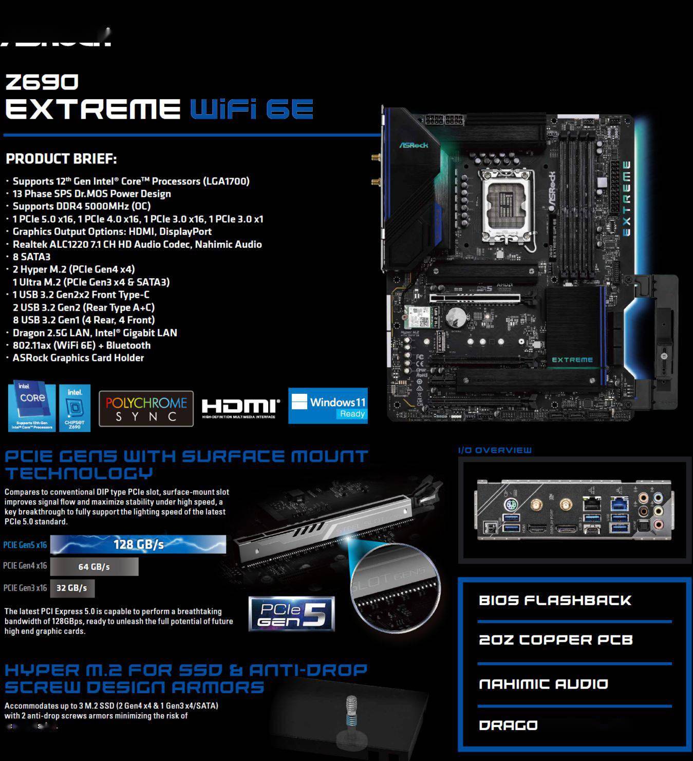 华擎发布多款 Z690 主板：ITX 至 ATX 规格，最高 20 相供电