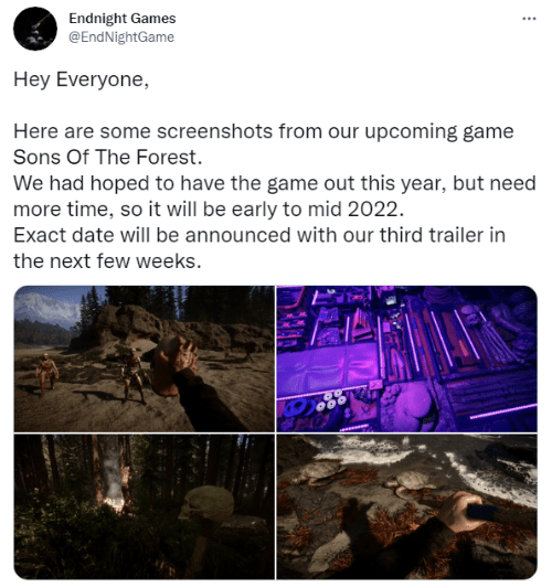 玩家|恐怖游戏《森林之子》宣布跳票 延期至明年上半年