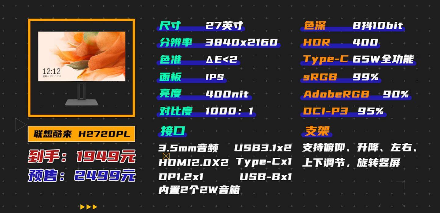 双11显示器推荐，1799-3799价位买这14台就对了！