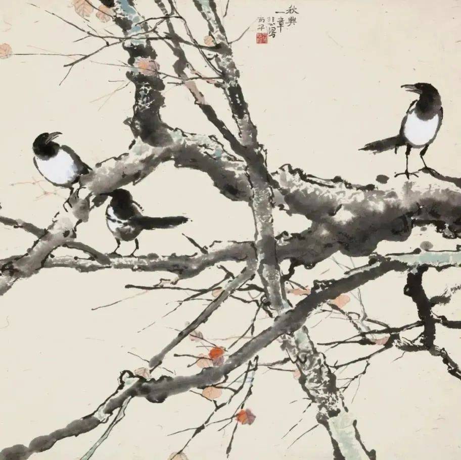 国画里的晚秋，美到骨子里！_萧朗