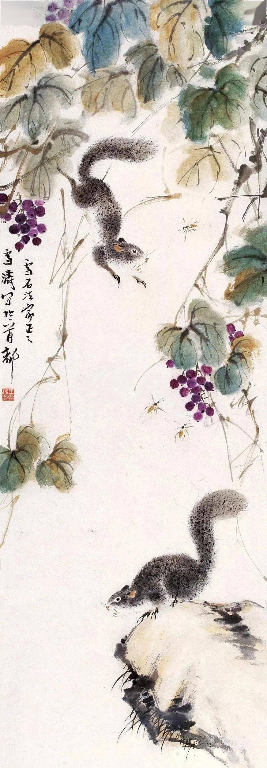 【書畫欣賞】王雪濤畫葡萄,令人垂涎