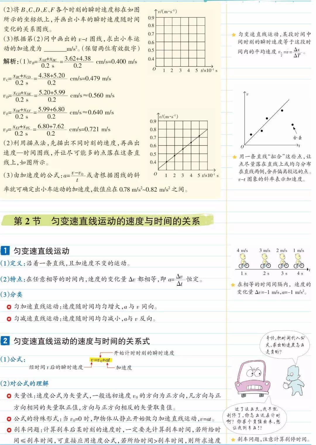 物理|高中物理 | 高中物理【必修一】全章节图文笔记这么记，逆袭当学霸！