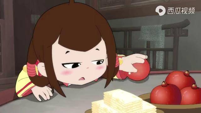 少年师爷十格格跑去做包子弄得满脸都是面粉小师爷吓得摔倒