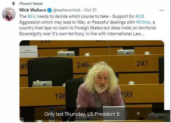 这位欧洲议员,又把"力挺中国"的推特置顶了——_米克·华莱士