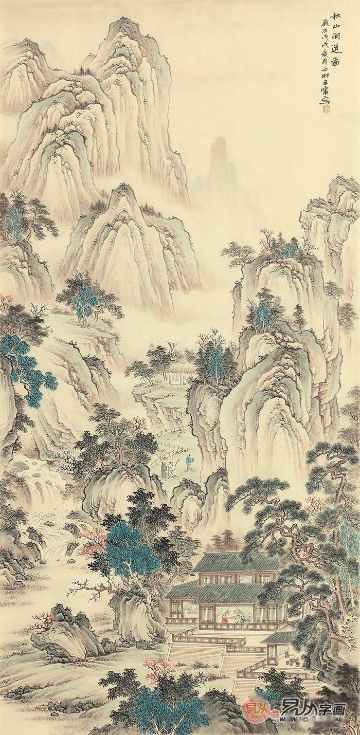 当代画家王宁古意山水画:禅味十足,耐人寻味_国画