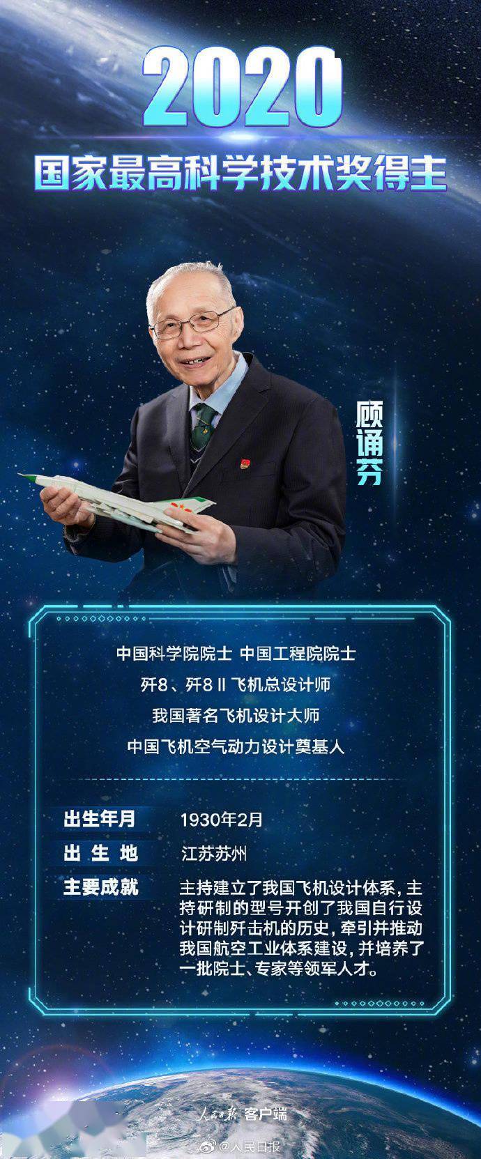 顾诵芬和王大中2020年度获国家最高科学技术奖