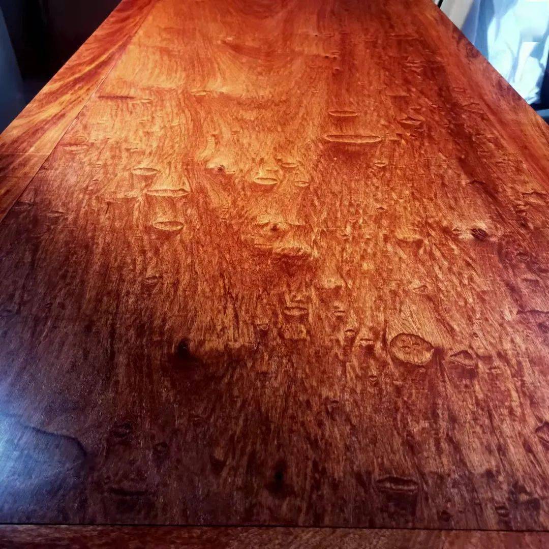 香花梨(大果紫檀)【水泡纹】画案,经典器型,特殊纹理_红木