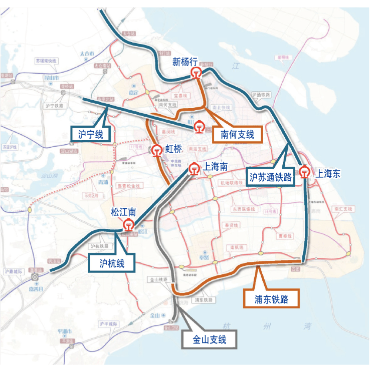上海铁路局地图图片