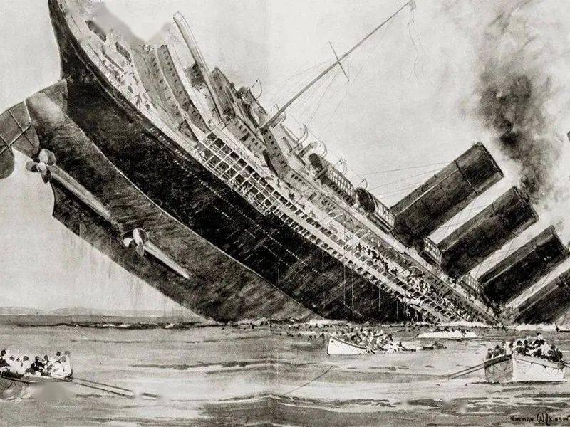 泰坦尼克号沉船海报(图:百度图片)如今,将近110年过去,"永不沉没之船"