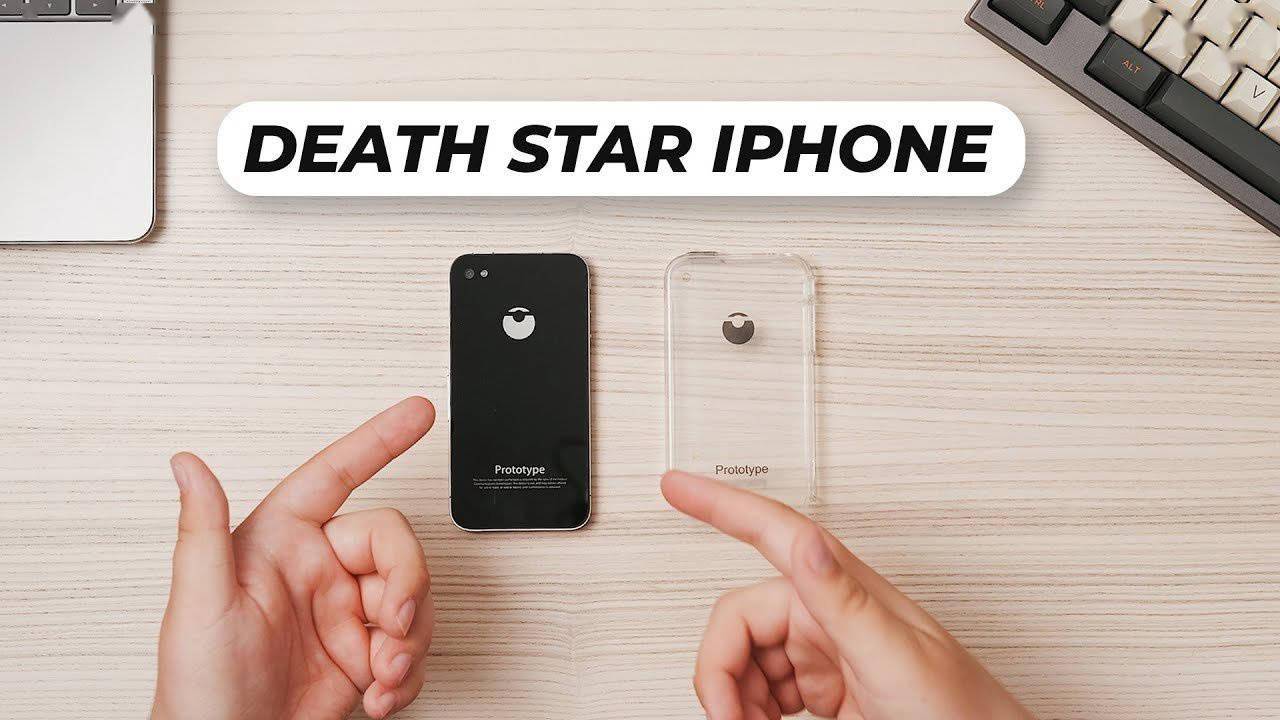 罕见的苹果iphone 4 原型手机曝光 后盖上印有 死星 Logo 设备
