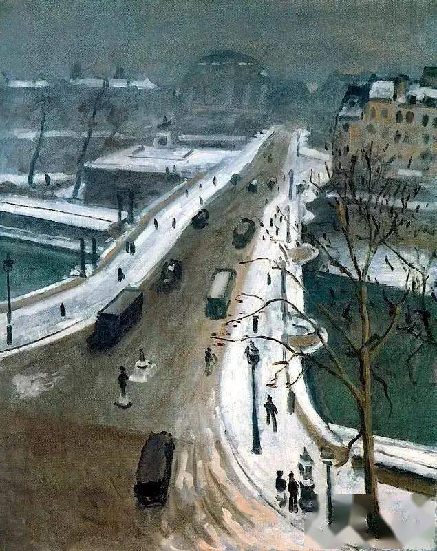 法国艺术家阿尔贝马尔凯怀乡的单纯的自然主义油画作品欣赏