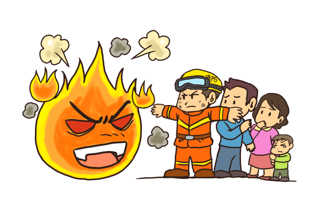幼儿消防演练卡通图片图片