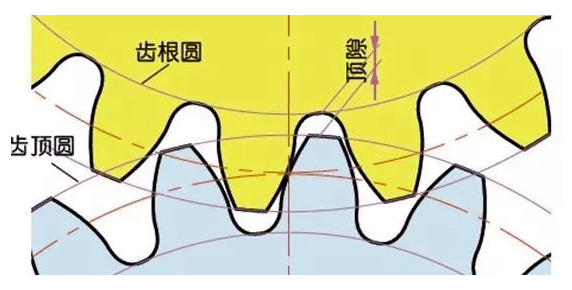 齿顶和齿端棱边图图片