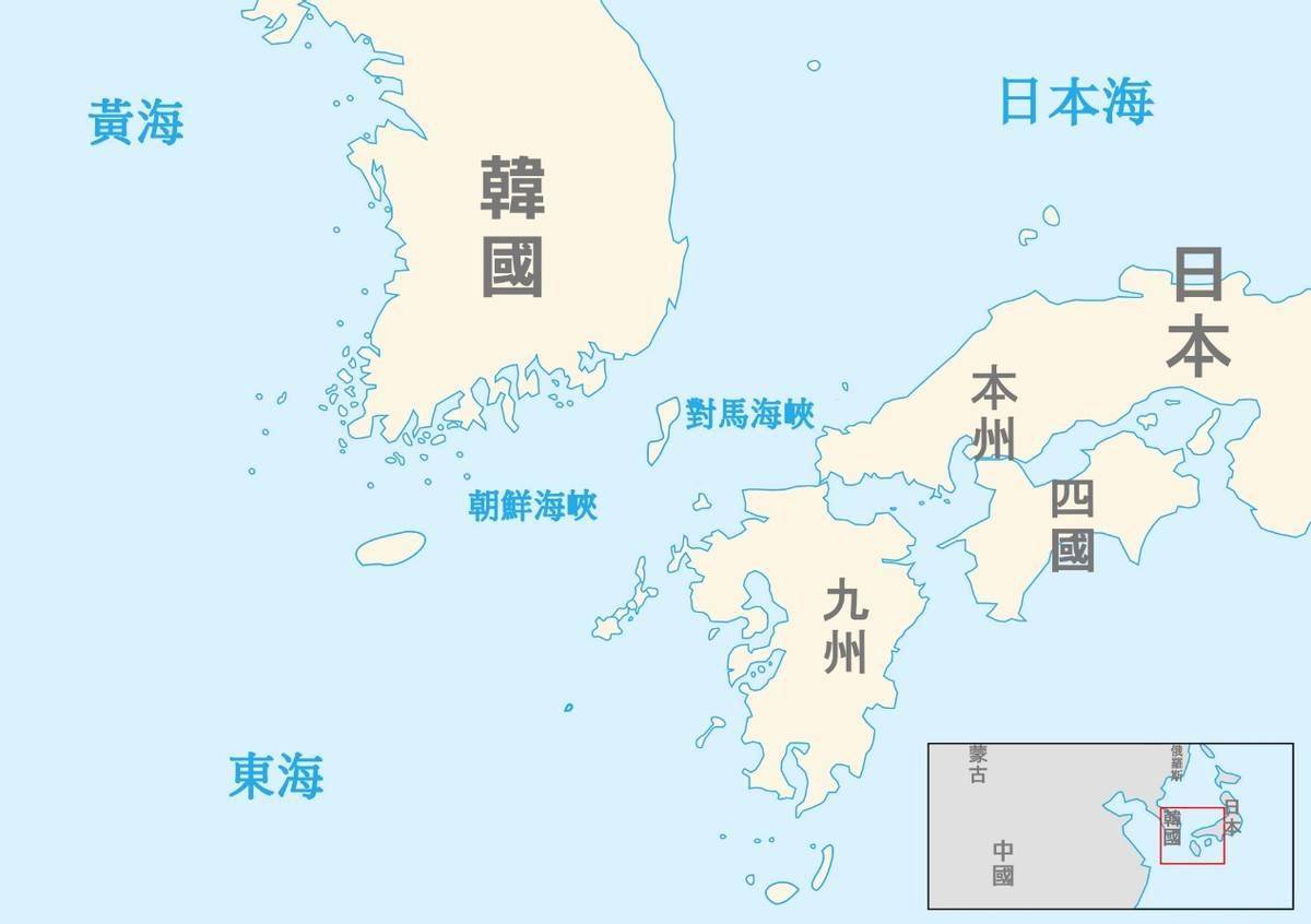 韩国的海陆位置图片