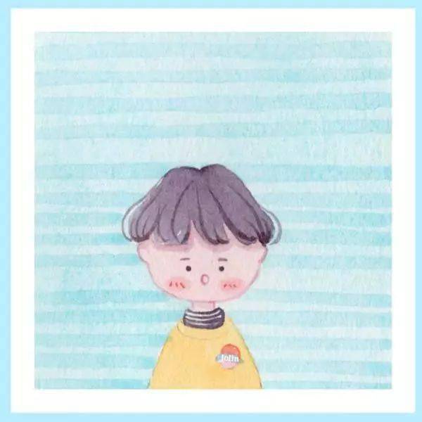 一组可爱水粉的小女孩头像