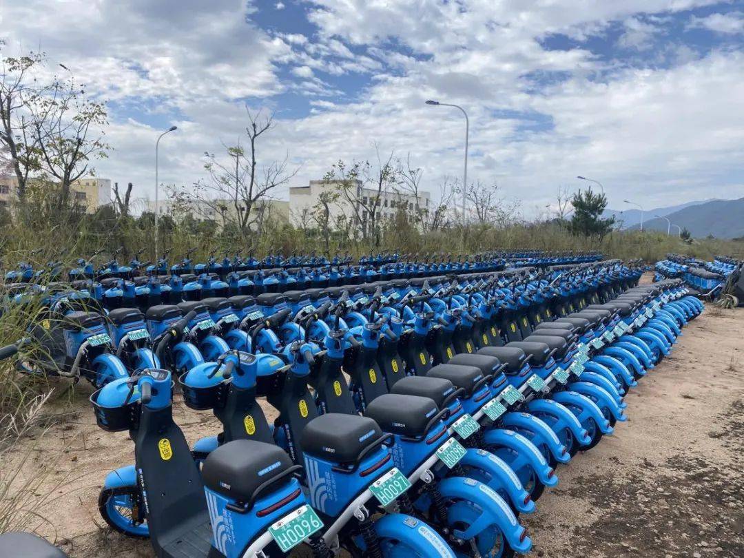 首批51个停车点位武平共享电动自行车来了